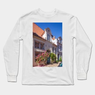 Historical house facades, old town, Lübeck, Schleswig-Holstein, Germany, Europe Long Sleeve T-Shirt